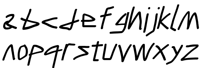 Caveman Bold Italic Polices MINUSCULES