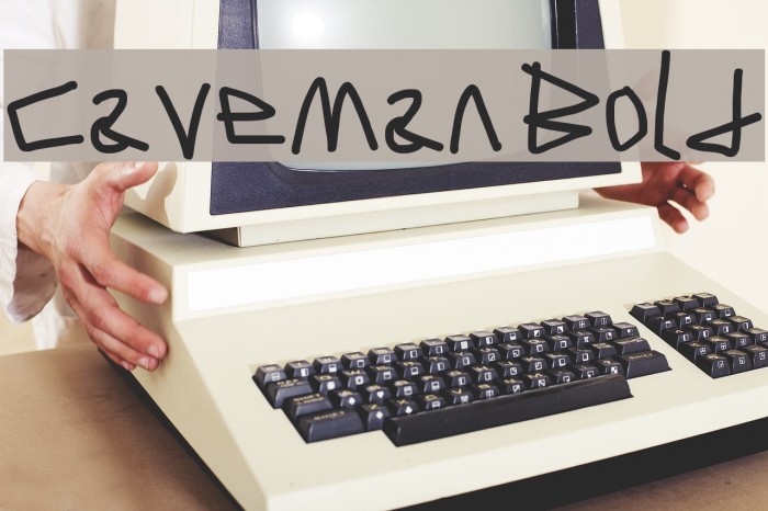 Caveman Bold Font examples