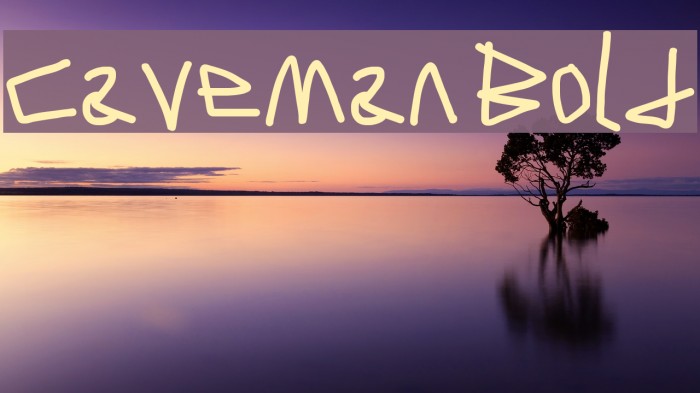 Caveman Bold Font examples