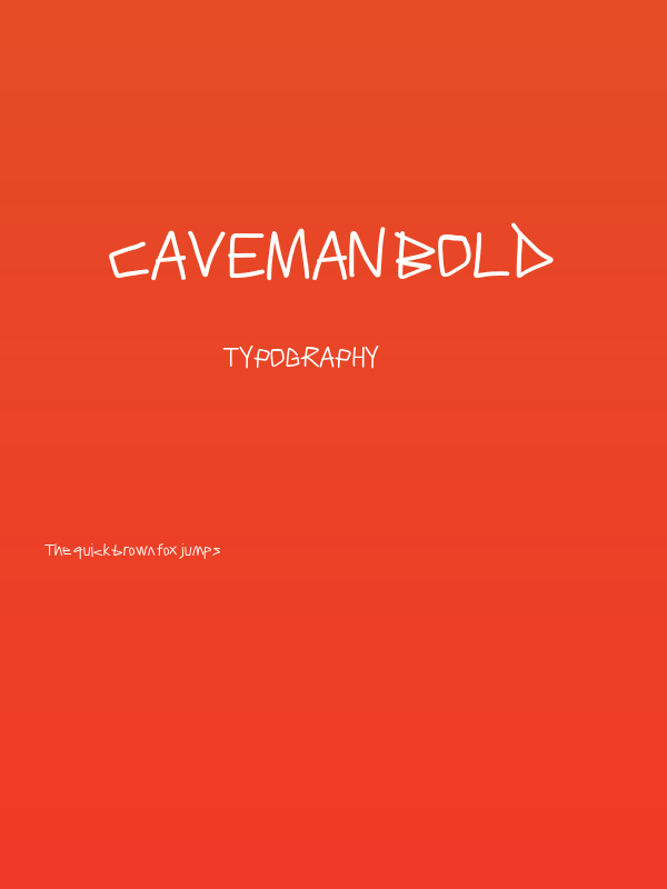 Caveman Bold Poster