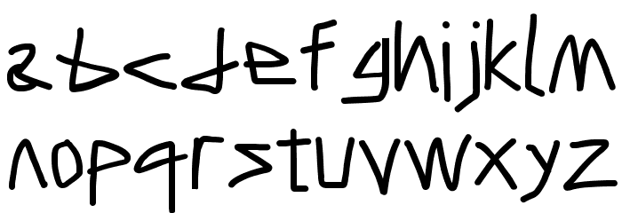 Caveman Bold Font LOWERCASE