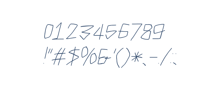 Caveman Light Italic Other Characters