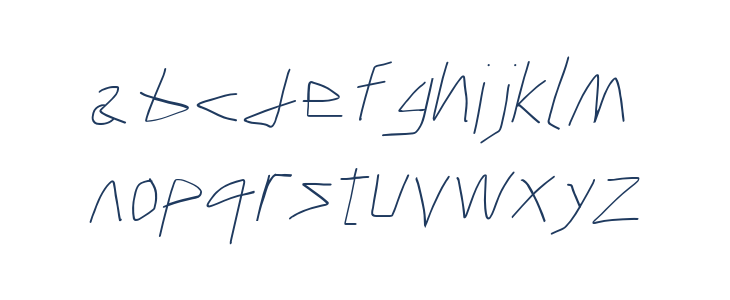 Caveman Light Italic Lowercase
