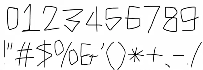 Caveman Light Font OTHER CHARS