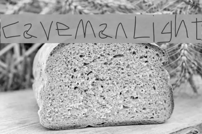 Caveman Light Font examples