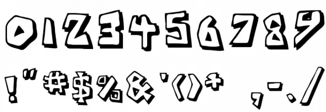 Caveman Regular Font OTHER CHARS