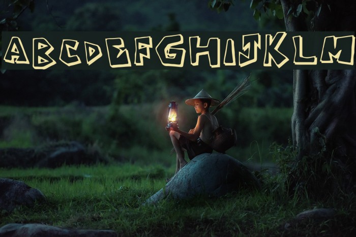 Caveman Regular Font examples