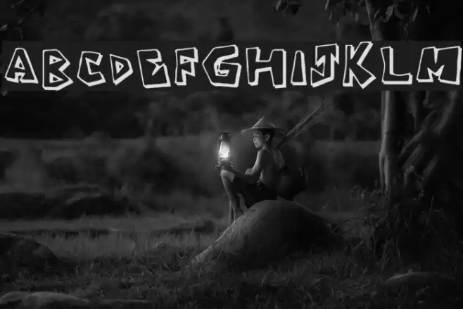 Caveman Regular Font examples