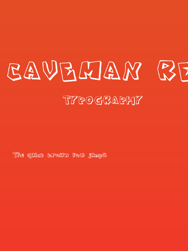 Caveman Regular Poster
