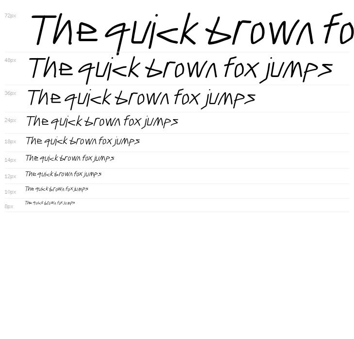 Caveman SemiBold Italic Waterfall