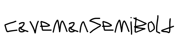 Caveman SemiBold  Frei Schriftart Herunterladen