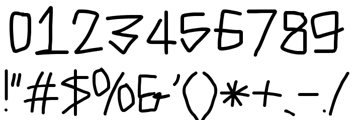 Caveman SemiBold Font OTHER CHARS