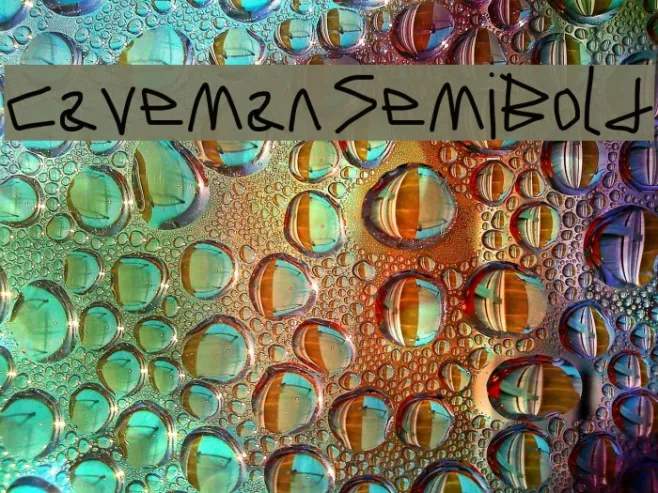 Caveman SemiBold Example 1