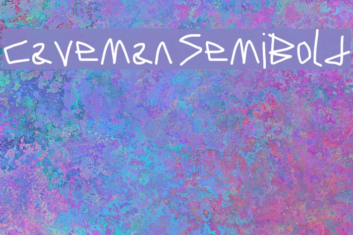 Caveman SemiBold Font examples