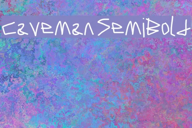 Caveman SemiBold Example 3