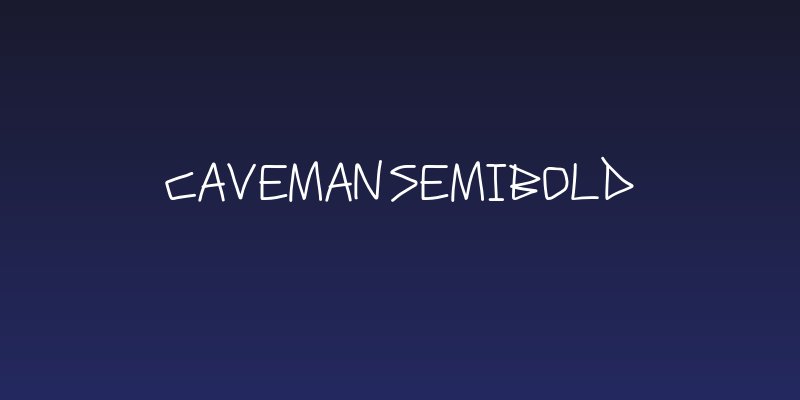Caveman SemiBold Social Header