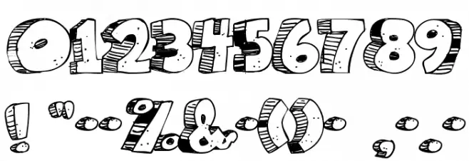 Caveman フォント その他の文字