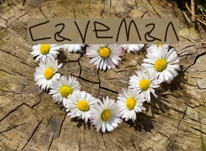 Caveman Font examples