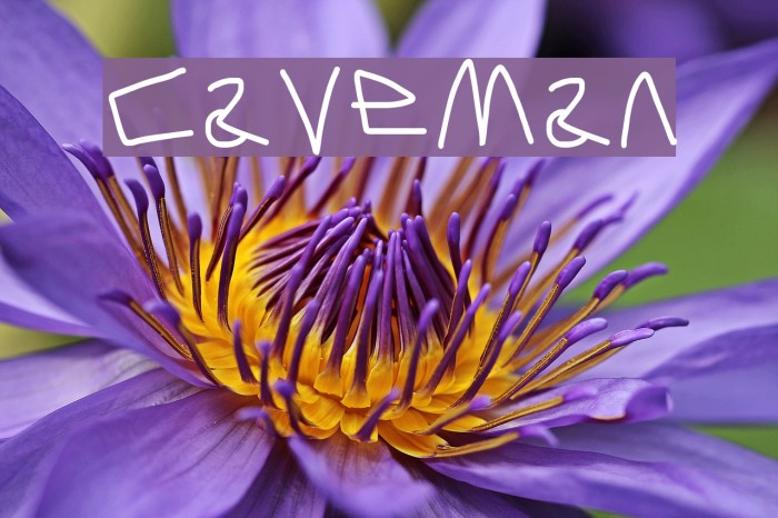 Caveman Font examples