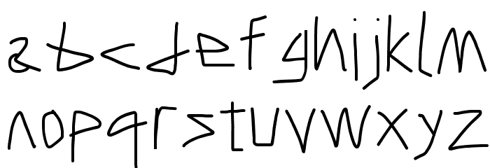 Caveman Font LOWERCASE