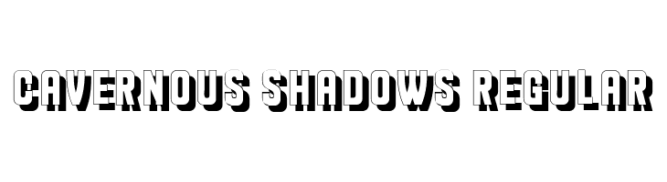 Cavernous Shadows Regular Caratteri