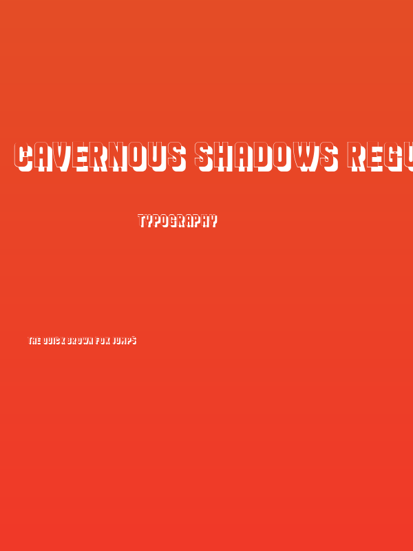 Cavernous Shadows Regular Poster