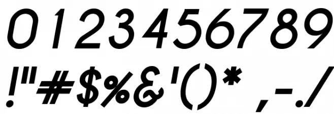 Caviar Dreams Bold Italic Font OTHER CHARS