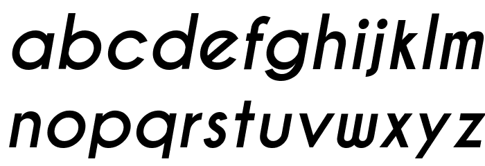 Caviar Dreams Bold Italic Font LOWERCASE
