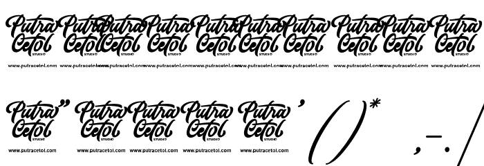 Cavilay Script Font OTHER CHARS