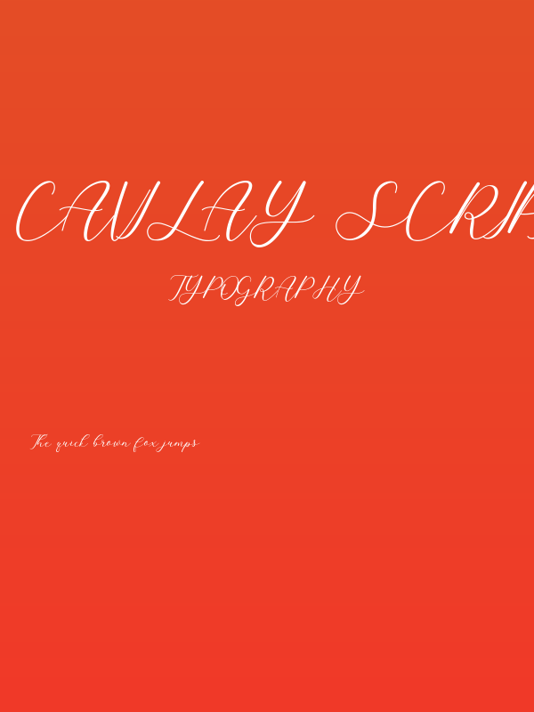 Cavilay Script Poster