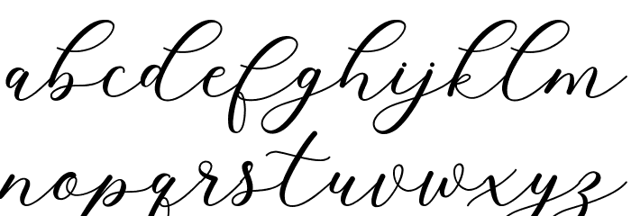 Cavilay Script Font LOWERCASE