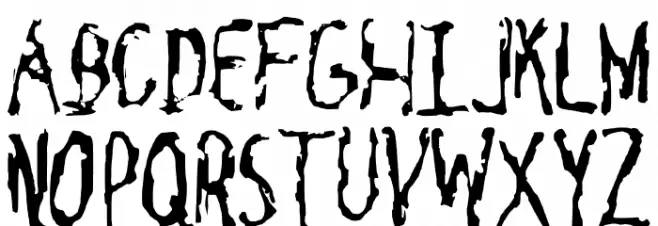Cavity Regular フォント 大文字