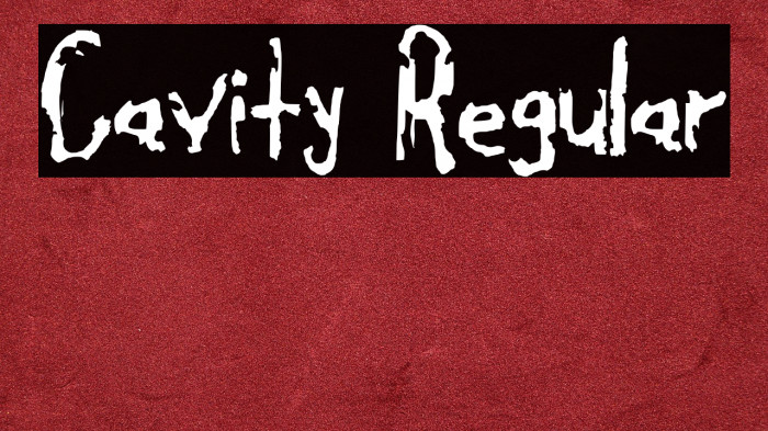 Cavity Regular Example 1