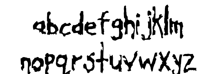 Cavity Regular Font LOWERCASE