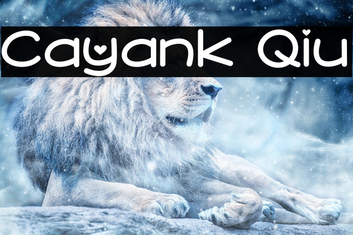 Cayank Qiu Font examples