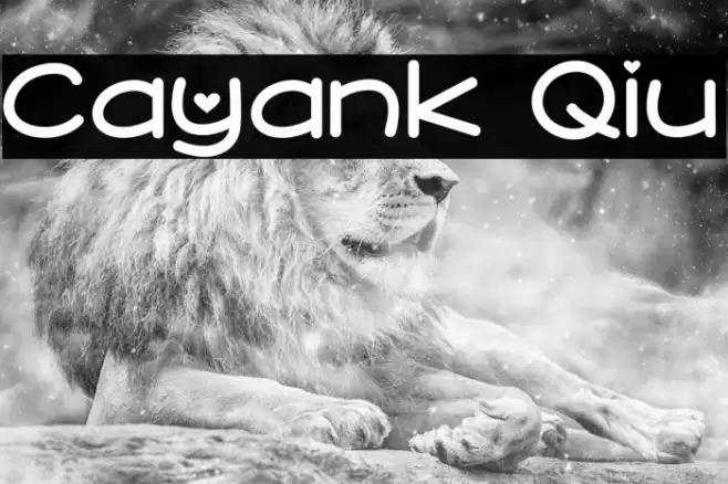 Cayank Qiu Шрифта examples