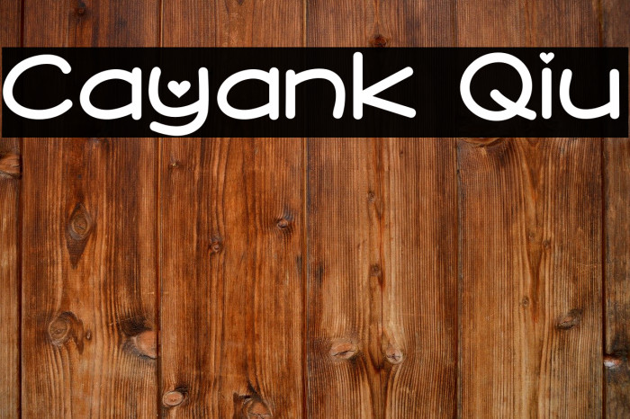 Cayank Qiu Font examples