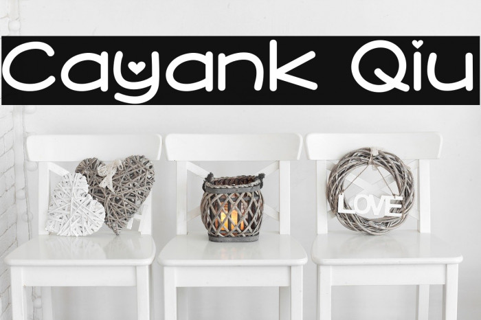 Cayank Qiu Font examples