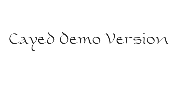 Cayed Demo Version Logo