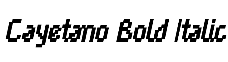 Cayetano Bold Italic Font
