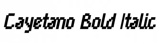Cayetano Bold Italic  Скачать бесплатные шрифты