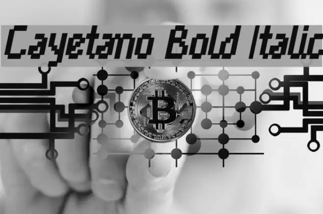 Cayetano Bold Italic Font examples