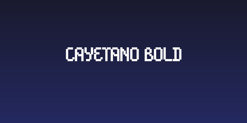 Cayetano Bold Social Header