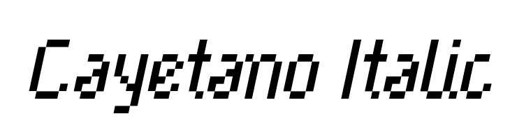 Cayetano Italic  免费字体下载