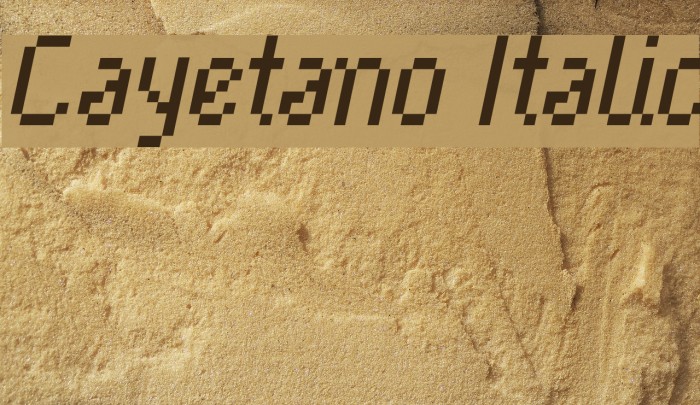 Cayetano Italic Font examples
