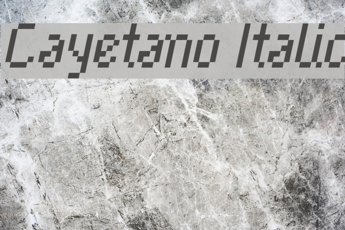 Cayetano Italic Font examples