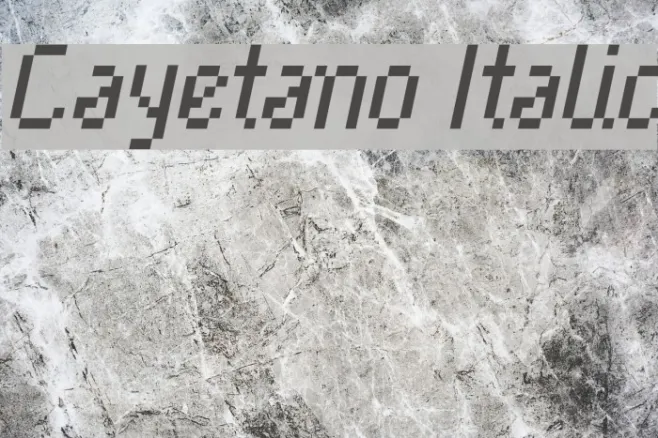 Cayetano Italic Example 3