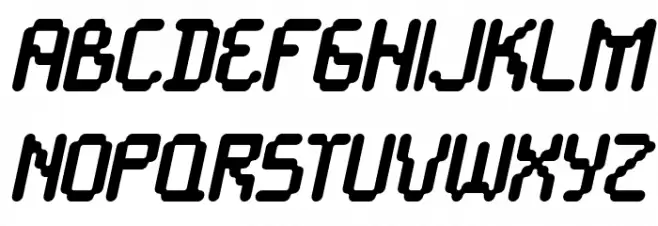 Cayetano Round Bold Italic Schriftart Groß