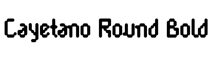 Cayetano Round Bold  Free Fonts Download