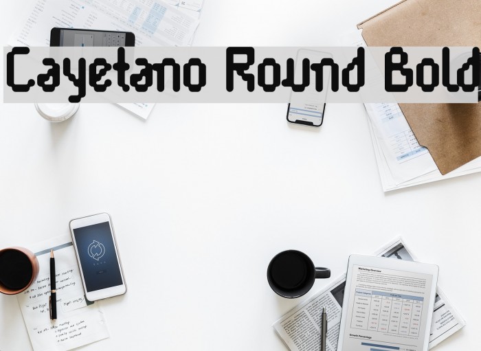 Cayetano Round Bold Polices examples